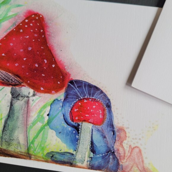 Fairies About - Set of 3 Whimsical Watercolor Fantasy Blank Greeting Cards - Picture 3 of 10